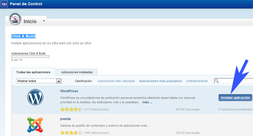 autoinstalador-wordpress-1and1-click-build